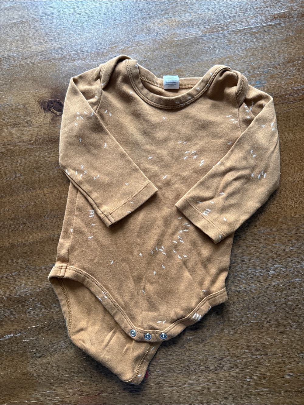 Colored Organics birds bodysuit 12-18 months